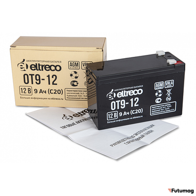 Аккумулятор Eltreco 6-F-9 (12V9A/H C20)
