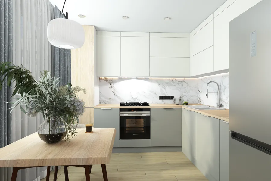 Ул. Фадеева. 3-х комнатная квартира 80 м.кв. Кухня