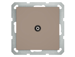 1L221CH Розетка TV оконечная, шампань