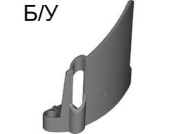 ! Б/У - Technic, Panel Fairing #23 Large Short, Small Hole, Side B, Dark Bluish Gray (44353 / 4210974) - Б/У