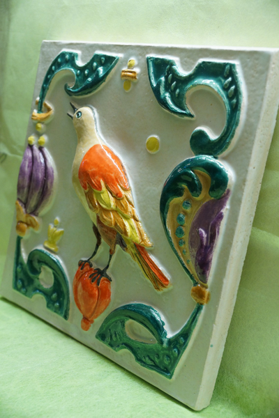 Соловей свободы (фасадный изразец)