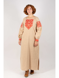 Платье славянское из крапивы  "Макошь Алатырь"