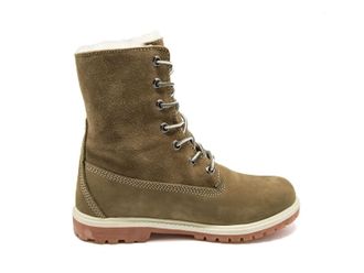 Timberland Teddy Fleece Хаки/мех с отворотом (34-38)