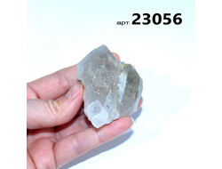 Горный хрусталь натуральный (кристалл) Березовский арт.23056: сросток с пиритом - 80,9г - 51*48*39мм