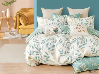 Постельное белье Cleo семейное поплин 145х215х2 220х240х1 50х70х2 70х70х2 41/412-PC