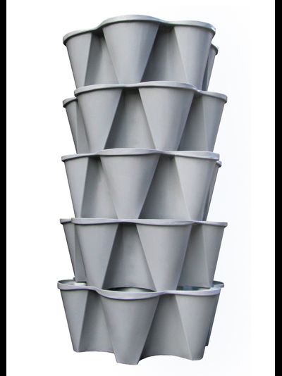 Вертикальная грядка "Лея" (серый)