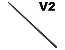 Hose, Pneumatic 4mm D. V2 Precut 48L / 38.4cm, Black (26439 / 6150237)