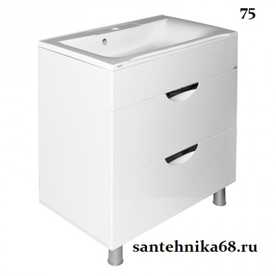 Тумба для ванной Микслайн ЭТЬЕН 65 75 80 90 100 см ПВХ с раковиной Andrea Элен 65 75 80 90 100см