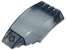 Windscreen 10 x 6 x 2 Curved, Trans-Black (2023) (45705 6468297 6507928)