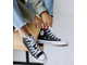 Converse All Star чернo-белые высокие