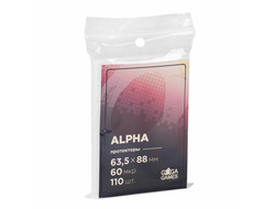 Протекторы для настольных игр "GaGa" Alpha 63,5x88 Стандарт (110 шт.)