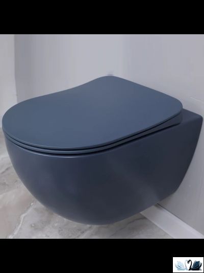 Унитаз Creavit Free FE320-11BM00E-0000 Basalt подвесной сине - серый, Steel Blue