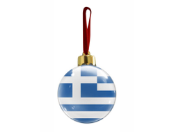 Новогодний ёлочный шар Греция
