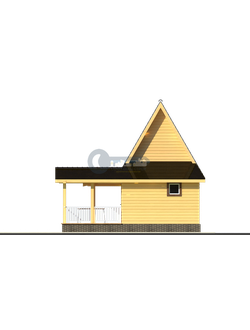 Б-22 ГАБАРИТНЫЕ РАЗМЕРЫ: (8Х7М) 2 ЭТАЖА, ОБЩАЯ ПЛОЩАДЬ: 60М²