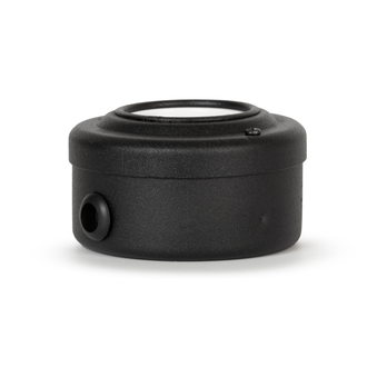 Ретро розетка металлическая черный/белый (Vintage-brass)