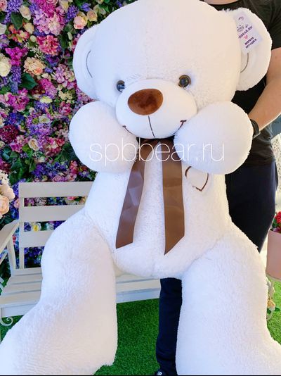 Большой плюшевый медведь 150 см белый Михель