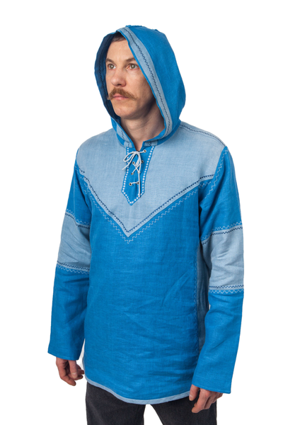 Рубаха с капюшоном "Витязъ" с Алатырем