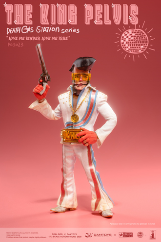 Король Пелвис (Элвис Пресли) - Коллекционная ФИГУРКА 1/12 THE KING PELVIS - Death Gas Station Series (PES023) - DAMTOYS x COALDOG