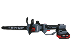 Аккумуляторная бесщеточная цепная пила PROFIPOWER PL-12 с штангой телескопической