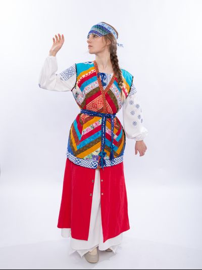 Жилет лоскутный "Ярый"