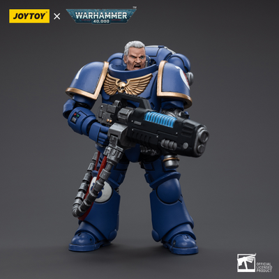 Сержант-хеллбластер Ультрамаринов (Warhammer 40k) - КОЛЛЕКЦИОННАЯ ФИГУРКА 1/18 Ultramarines Hellblasters Sergeant Ulaxes (JT5352) - JOYTOY
