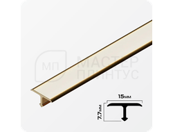 Порог Т-образный латунный NEEXY PVL67-01 P полированный