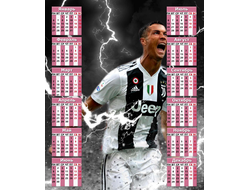 Календарь настенный Криштиану Роналду, Cristiano Ronaldo №37