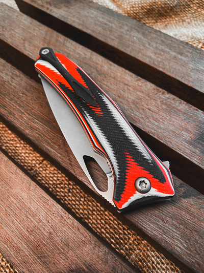 Складной нож Бизон сталь Elmax, рукоять G10, цвет швейцарка