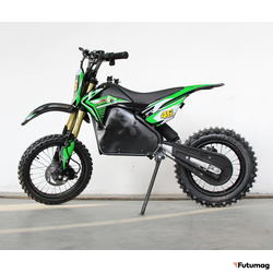 Электромотоцикл GreenCamel Питбайк DB500, 48V 1500W R14/R12 зеленый