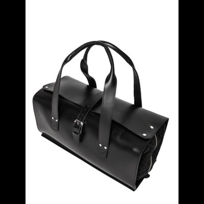 Кожаная дорожная сумка Gavardo Premium black (арт. 
4043-51)