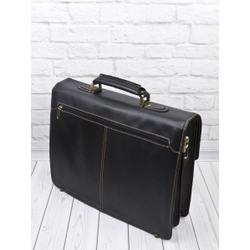 Кожаный портфель Brusado black (арт. 2011-01)