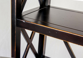 Этажерка с нижней тумбой, в стиле прованс.