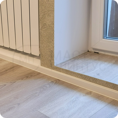 Плинтус ХДФ Dollken Cubu Flex Life 40мм Х 2,5 м 1013/5012 Белый