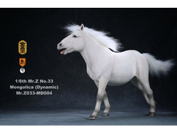 Монгольский конь (Лошадь) в динамичной позе - Коллекционная ФИГУРКА 1/6 scale animal model No.33:Mongolica (dynamic posture) (Mr.Z033-MD004) - Mr.Z