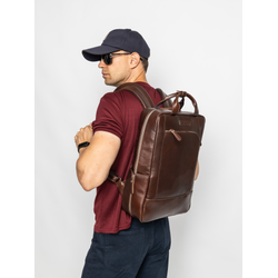 Кожаный рюкзак Viterbo Premium brown (арт. 3111-53)