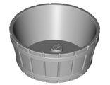 Container, Barrel Half Large with Axle Hole, Light Bluish Gray (64951 / 6262086)