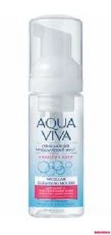 Romax Мицеллярный Мусс Очищающий для сухой и чувствительной кожи Aqua Viva, 150мл