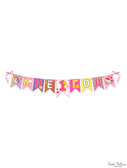 Гирлянда-вымпелы "Мне 1 год" для девочки