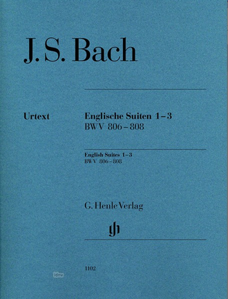 Bach, J.S. Englische Suiten №1-3 BWV806-808: für Klavier (ohne Fingersatz)