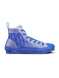 Кеды Converse Dior (Конверс Диор) голубые высокие Dior B23 blue купить в Москве