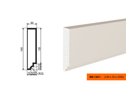 Фасадный молдинг из пенополистирола с покрытием LEPNINAPLAST (Лепнинапласт)  МВ-140/1