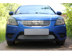 Защита радиатора KIA RIO 2009-2011 chrome низ
