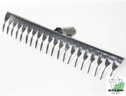 Грабли витые 20-ти зубные узкий шаг без черенка порошковый окрас ГВ-20