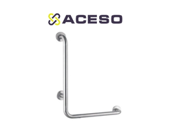 Поручень опорный L-образный вертикальный.   Длина 800 мм. Высота 800 мм.