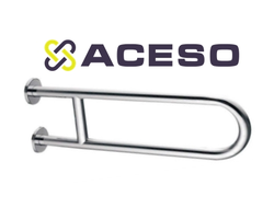 Поручень неоткидной двухопорный, нержавеющая полированная сталь  Диаметр трубы 35 мм. Длина 800 мм.