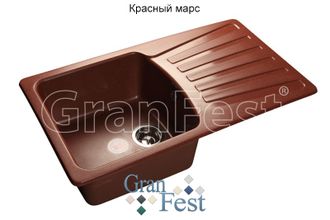 мойка Granfest STANDART  GF-S850L цвет красный марс