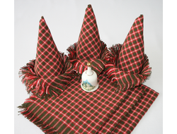 Набор салфеток по 6 шт.клетка