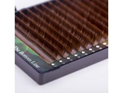 СВЕТЛО-КОРИЧНЕВЫЕ РЕСНИЦЫ, АЙБЬЮТИ, (20 ЛЕНТ), МИКС 8-14 ММ