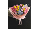 Букет: пионовидная роза, гортензия, нарцисс, хлопок. Нежный букет, букет на 14 февраля, цветы москва