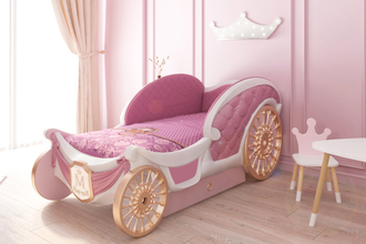Детская кровать карета для девочек